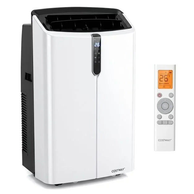 Aire Acondicionado Portátil 12000BTU 5 en 1 Frío Calor Deshumidificación Ventilación Sueño 3 Velocidades Temp 24H App Voz Táctil Remoto